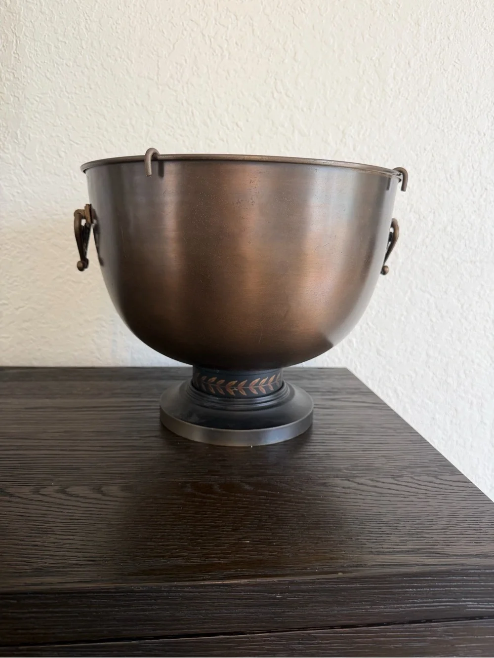 Vintage Bronze 4 bottle champagne chiller bath
